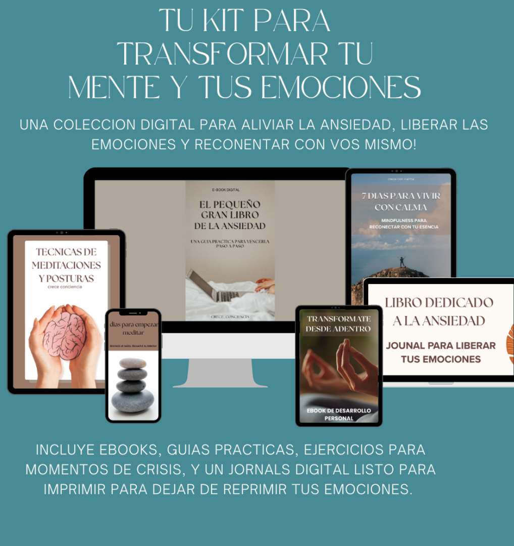 Kit Completo "Cómo Manejar la Ansiedad" - Recupera Tu Paz Mental